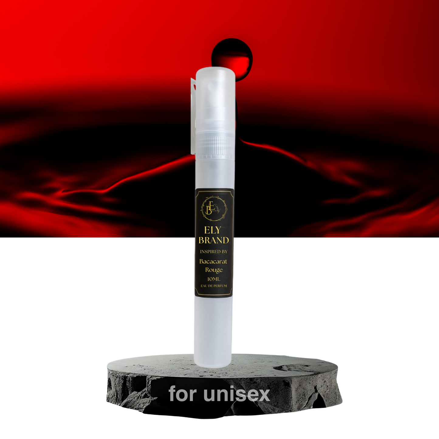 Ely Brand – Inspired by Baccarat Rouge – Luxurious Unisex Perfume (10ml Travel Size)