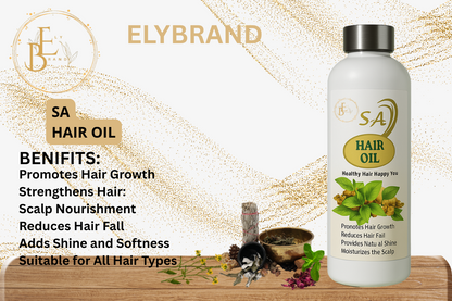 🌿 S.A Hair Growth Oil – Stronger, Longer & Shinier Hair Naturally! 🌿